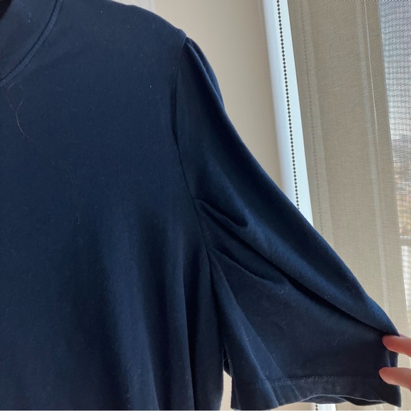 ❤️ JOE’S JEANS Navy Cotton Puff Sleeve Tee - Picture 7 of 7